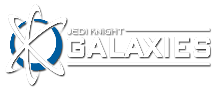 Jedi Knight Galaxies logo, click to show menu.